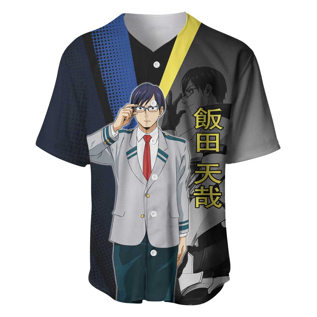 Tenya Iida Engine Hero Baseball Jersey Japanese Comic Book Style
