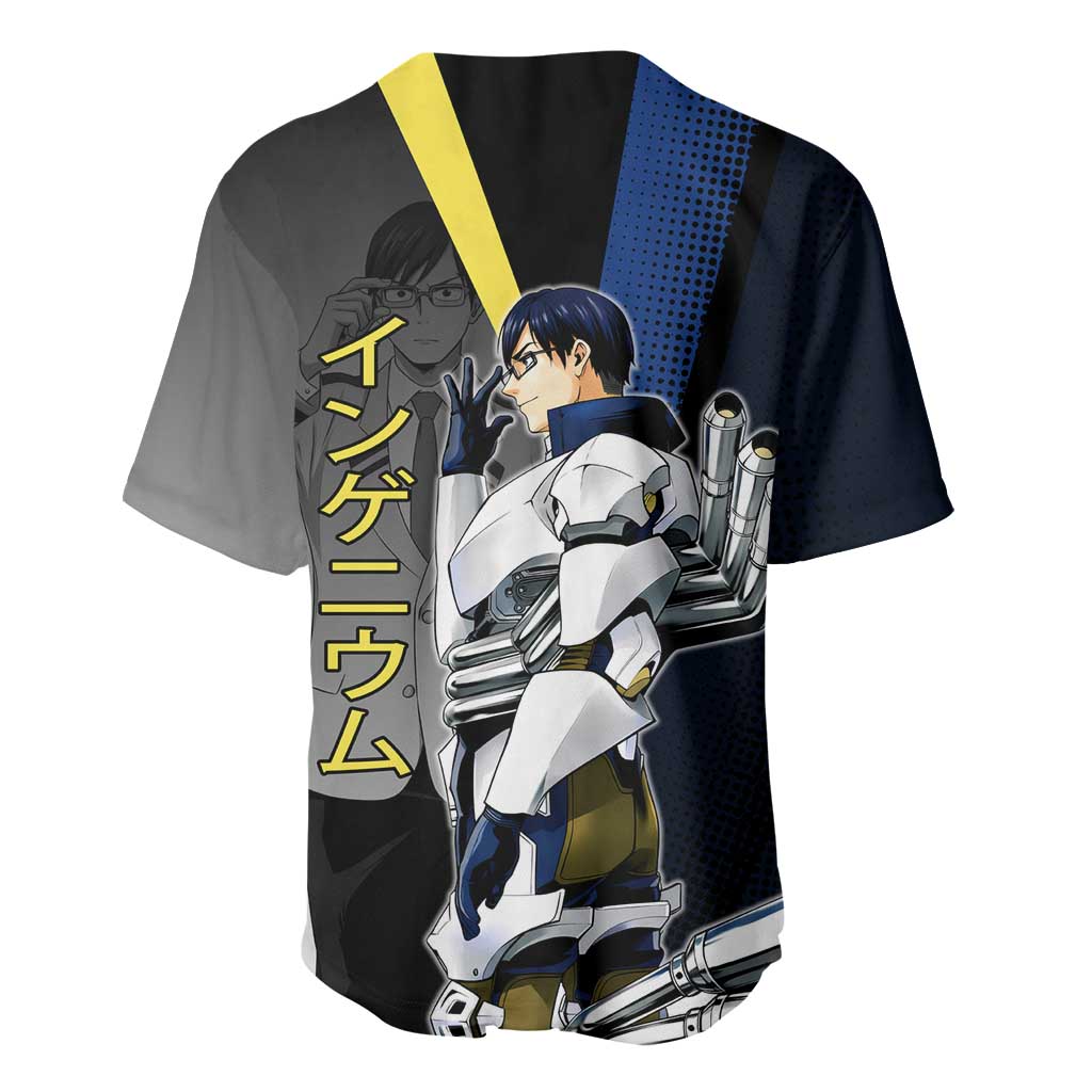 Tenya Iida Engine Hero Baseball Jersey Japanese Comic Book Style