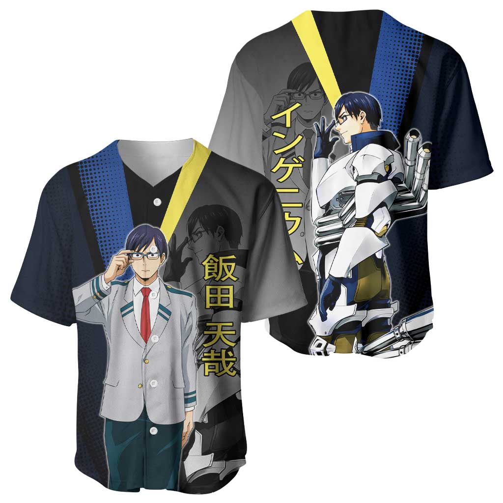 Tenya Iida Engine Hero Baseball Jersey Japanese Comic Book Style