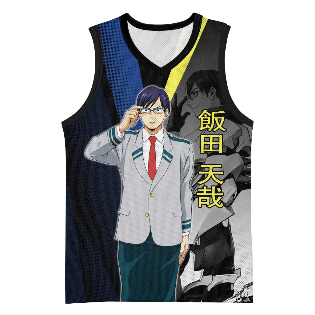 Tenya Iida Engine Hero Basketball Jersey Japanese Comic Book Style