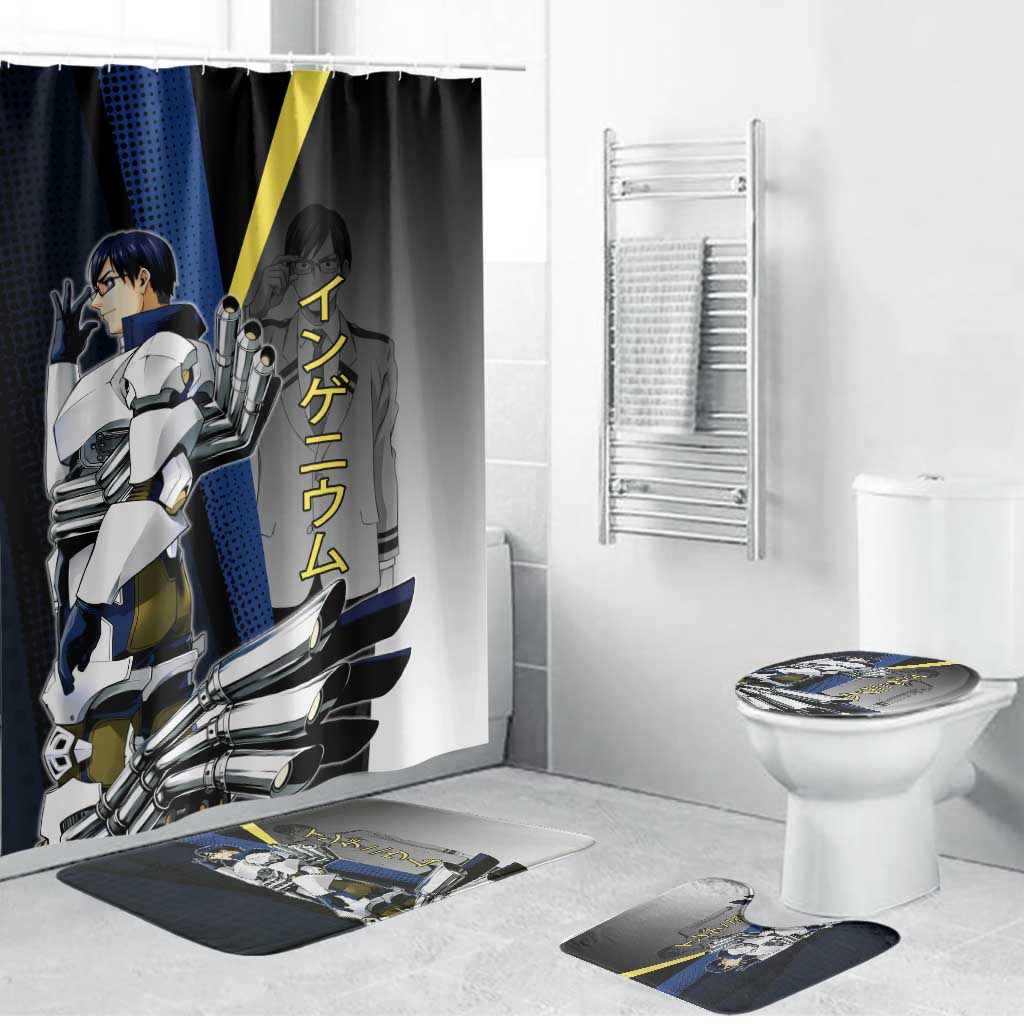 Tenya Iida Engine Hero Bathroom Set Japanese Comic Book Style