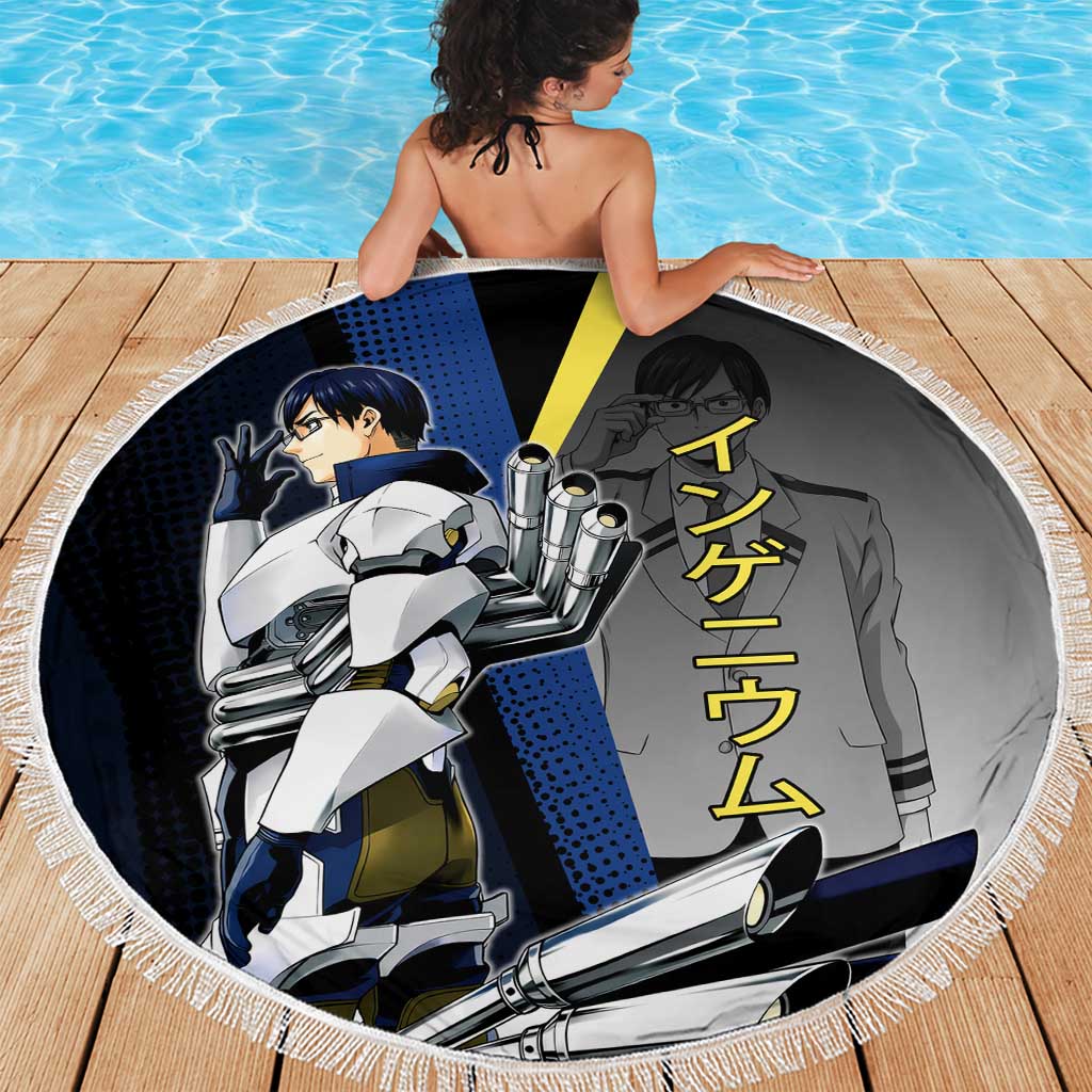Tenya Iida Engine Hero Beach Blanket Japanese Comic Book Style