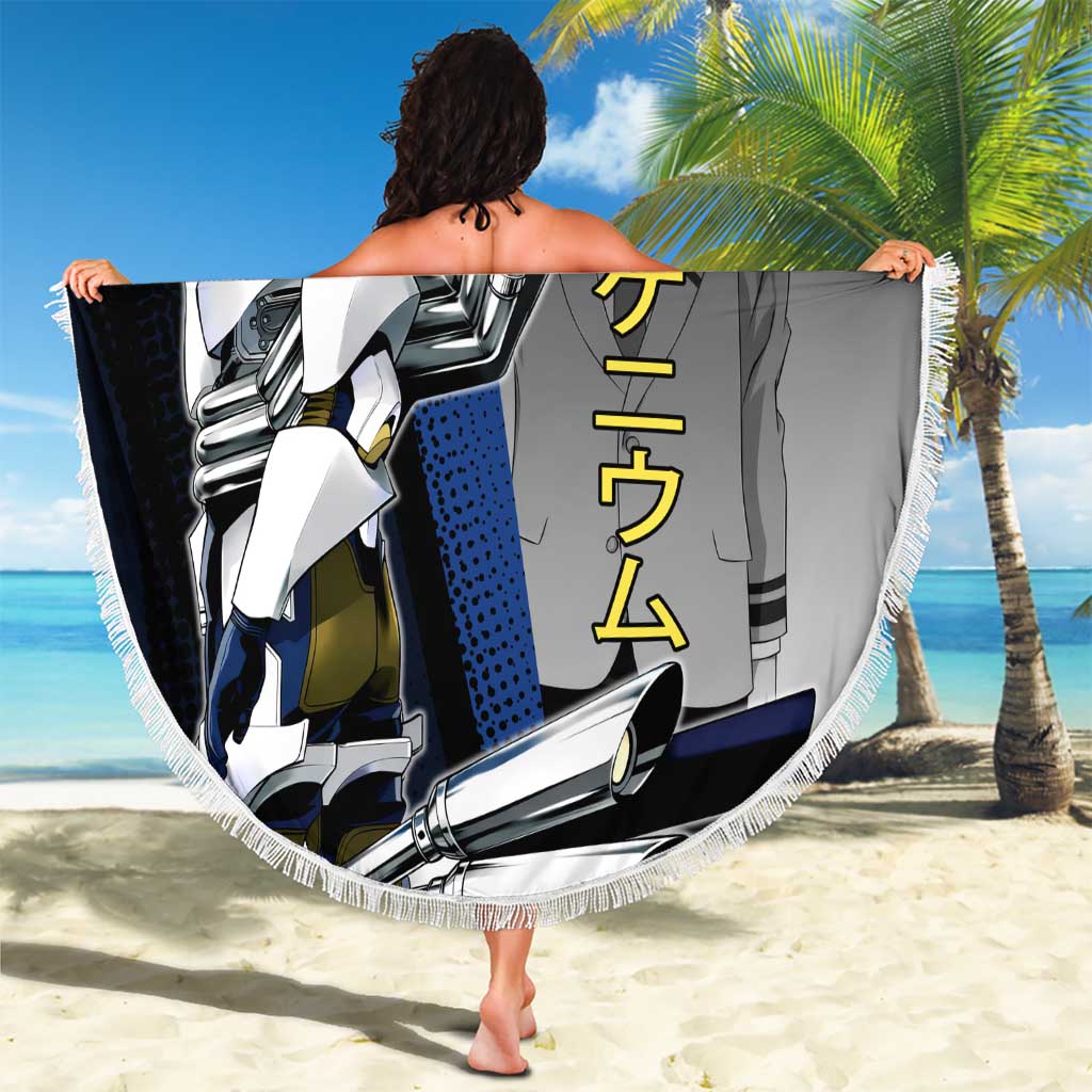 Tenya Iida Engine Hero Beach Blanket Japanese Comic Book Style
