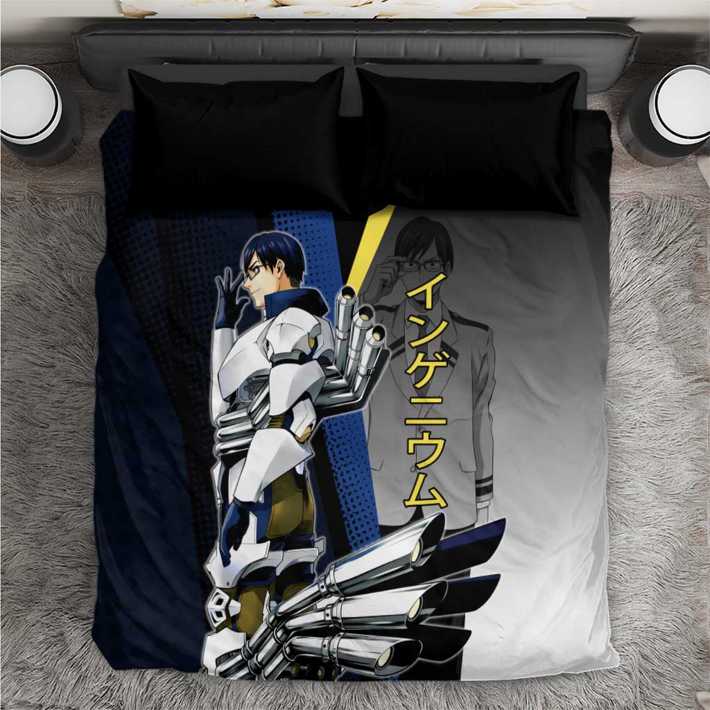 Tenya Iida Engine Hero Bedding Set Japanese Comic Book Style