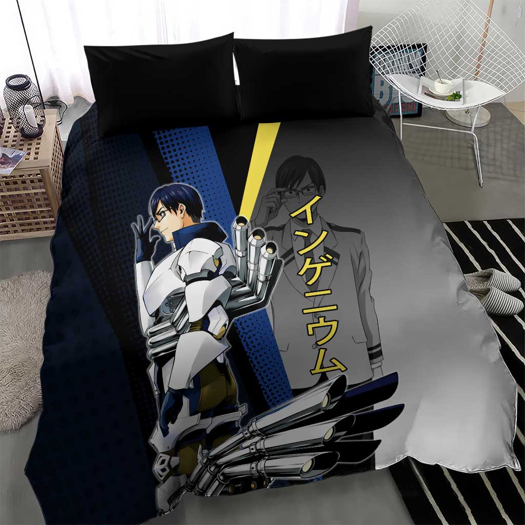 Tenya Iida Engine Hero Bedding Set Japanese Comic Book Style