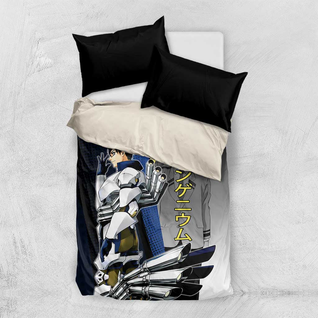 Tenya Iida Engine Hero Bedding Set Japanese Comic Book Style
