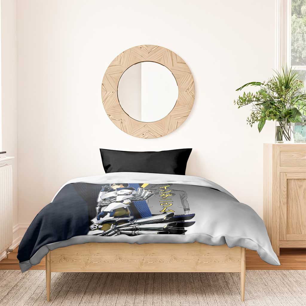 Tenya Iida Engine Hero Bedding Set Japanese Comic Book Style