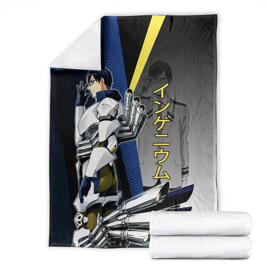 Tenya Iida Engine Hero Blanket Japanese Comic Book Style