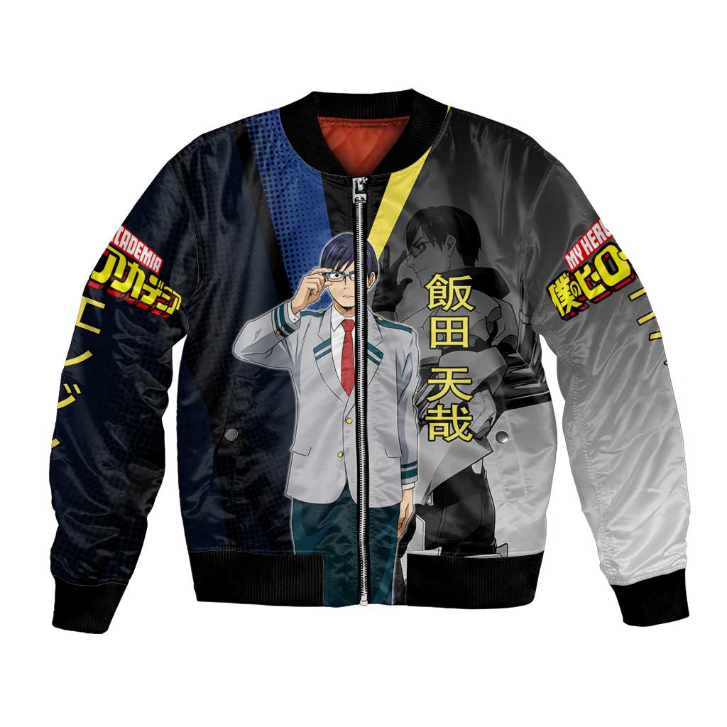 Tenya Iida Engine Hero Bomber Jacket Japanese Comic Book Style