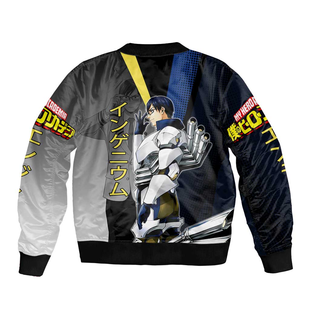 Tenya Iida Engine Hero Bomber Jacket Japanese Comic Book Style