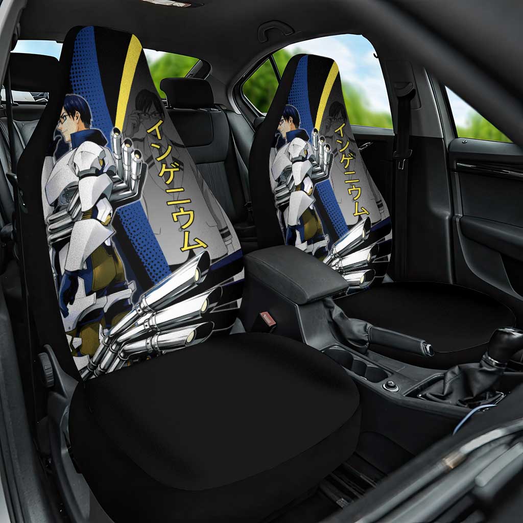 Tenya Iida Engine Hero Car Seat Cover Japanese Comic Book Style