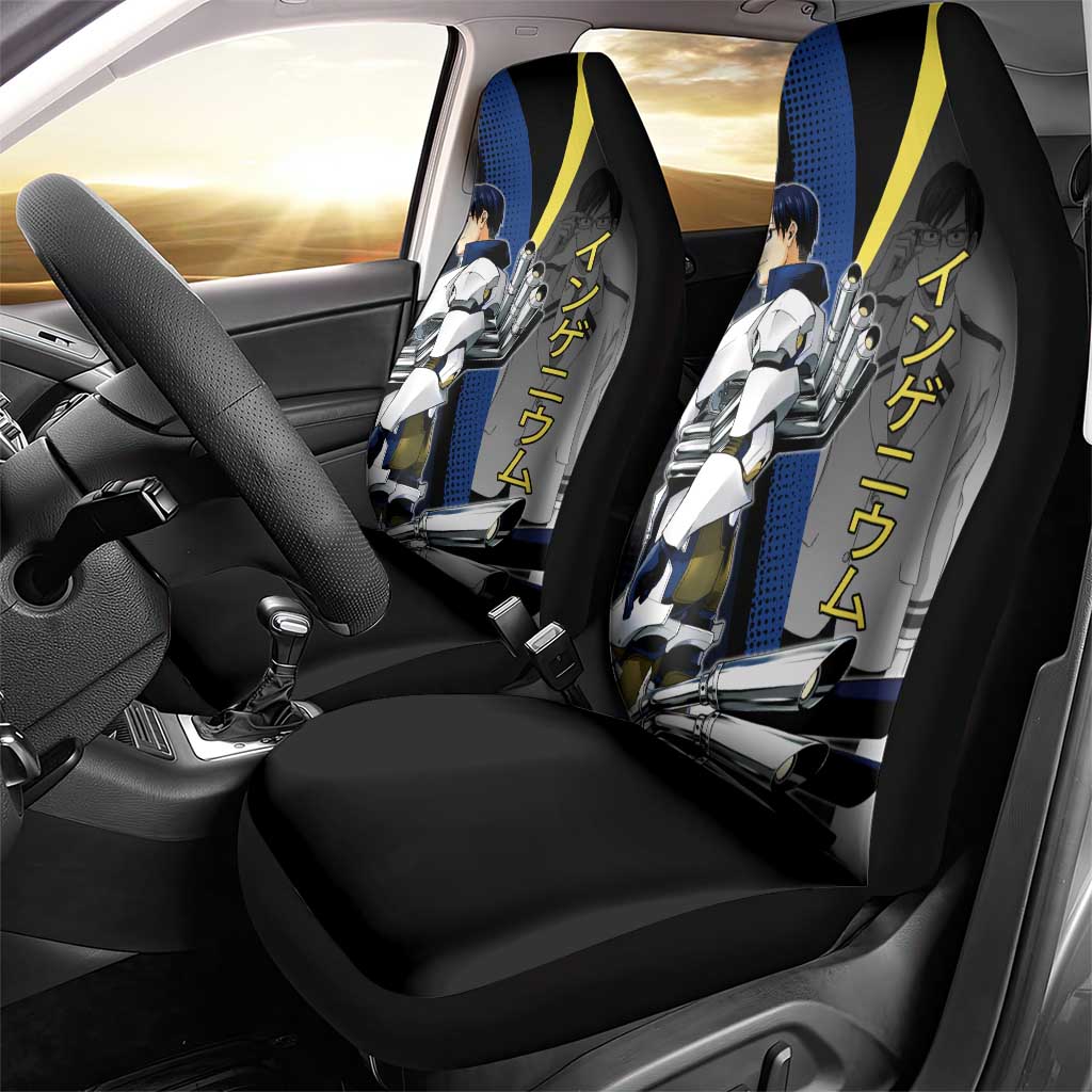 Tenya Iida Engine Hero Car Seat Cover Japanese Comic Book Style