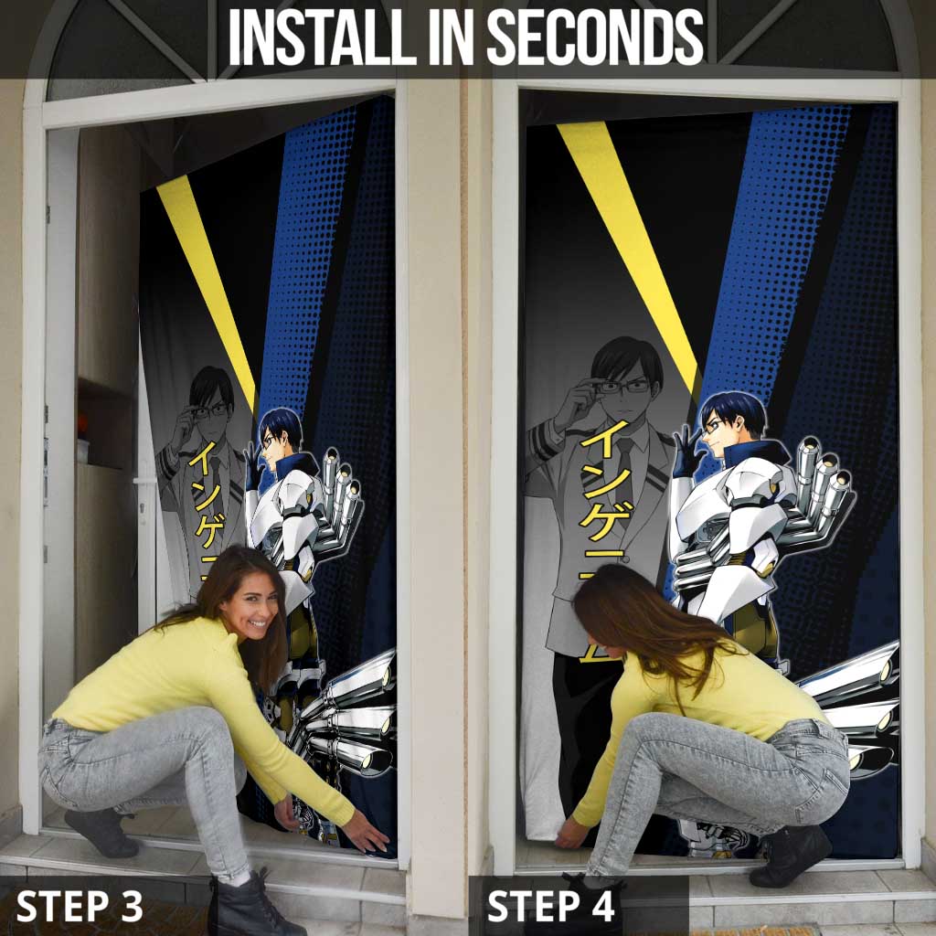 Tenya Iida Engine Hero Door Cover Japanese Comic Book Style