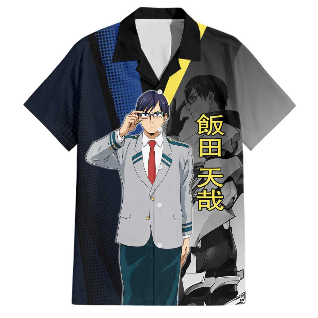 Tenya Iida Engine Hero Family Matching Summer Maxi Dress and Hawaiian Shirt Japanese Comic Book Style