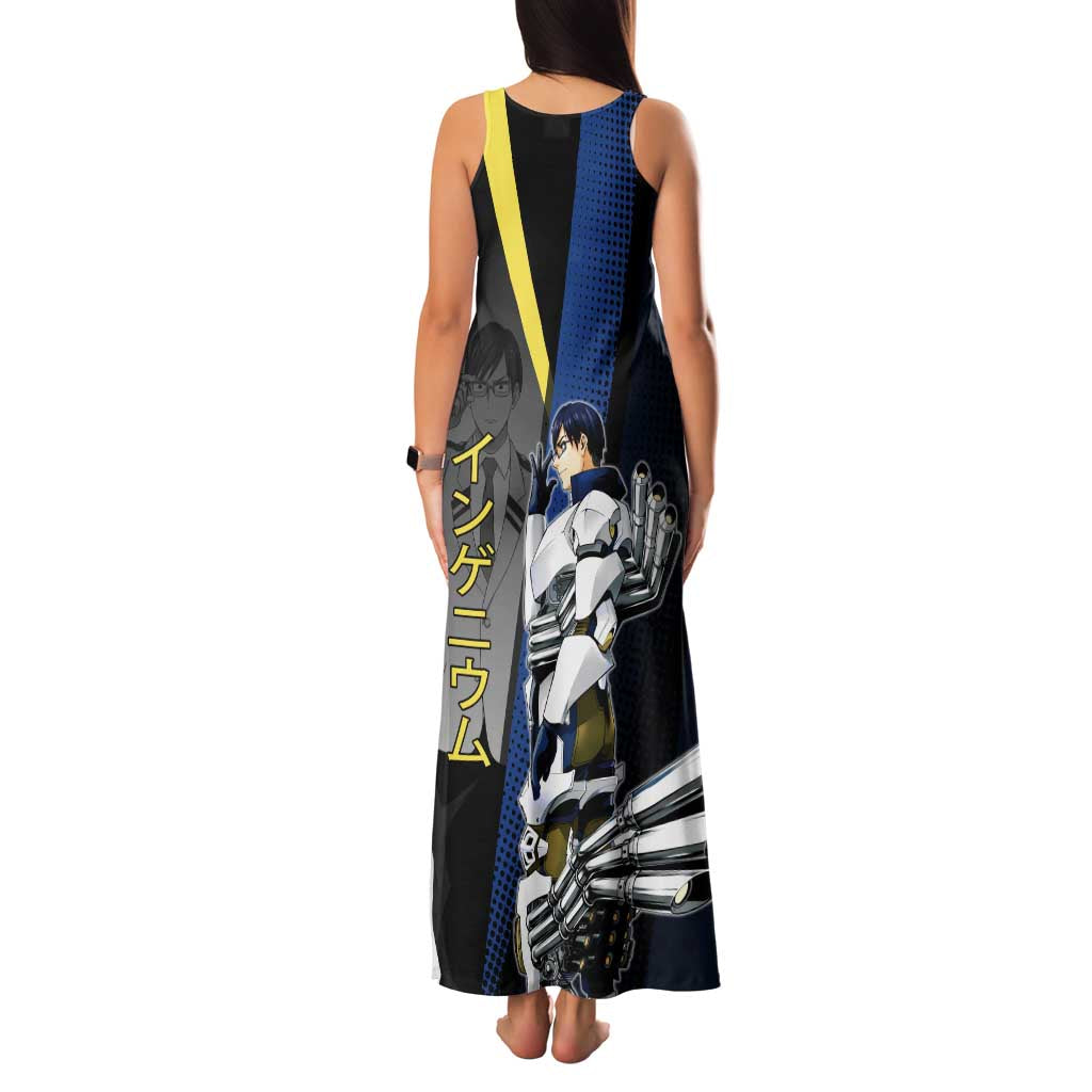 Tenya Iida Engine Hero Family Matching Tank Maxi Dress and Hawaiian Shirt Japanese Comic Book Style