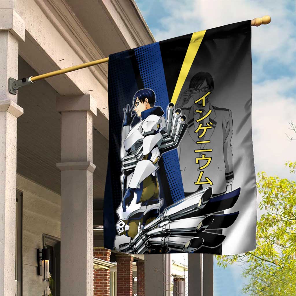 Tenya Iida Engine Hero Garden Flag Japanese Comic Book Style