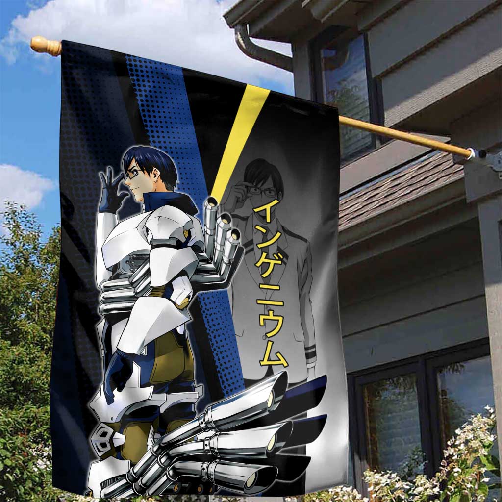 Tenya Iida Engine Hero Garden Flag Japanese Comic Book Style