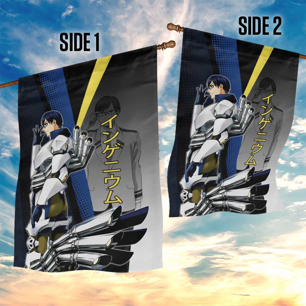 Tenya Iida Engine Hero Garden Flag Japanese Comic Book Style