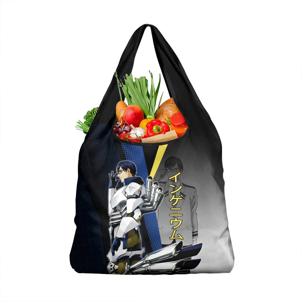 Tenya Iida Engine Hero Grocery Bag Japanese Comic Book Style