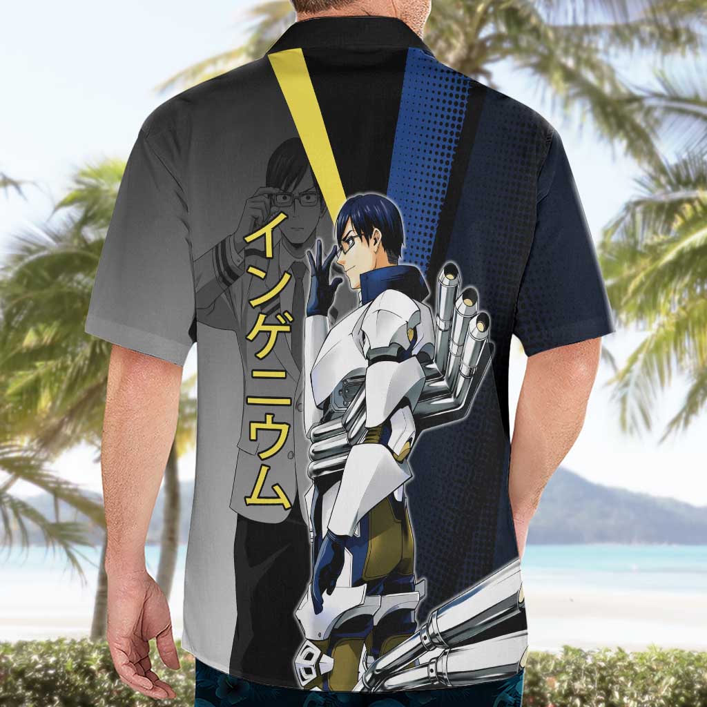 Tenya Iida Engine Hero Hawaiian Shirt Japanese Comic Book Style