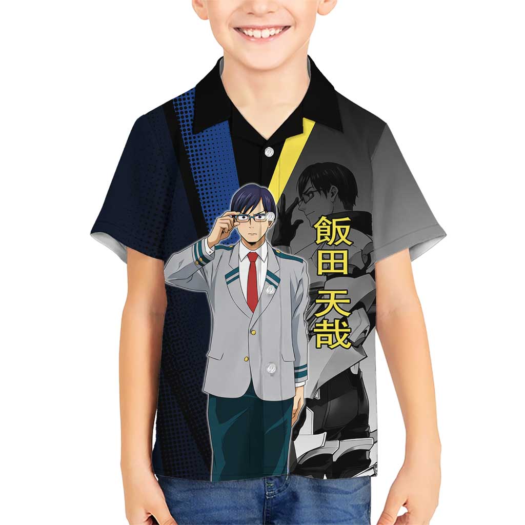 Tenya Iida Engine Hero Hawaiian Shirt Japanese Comic Book Style