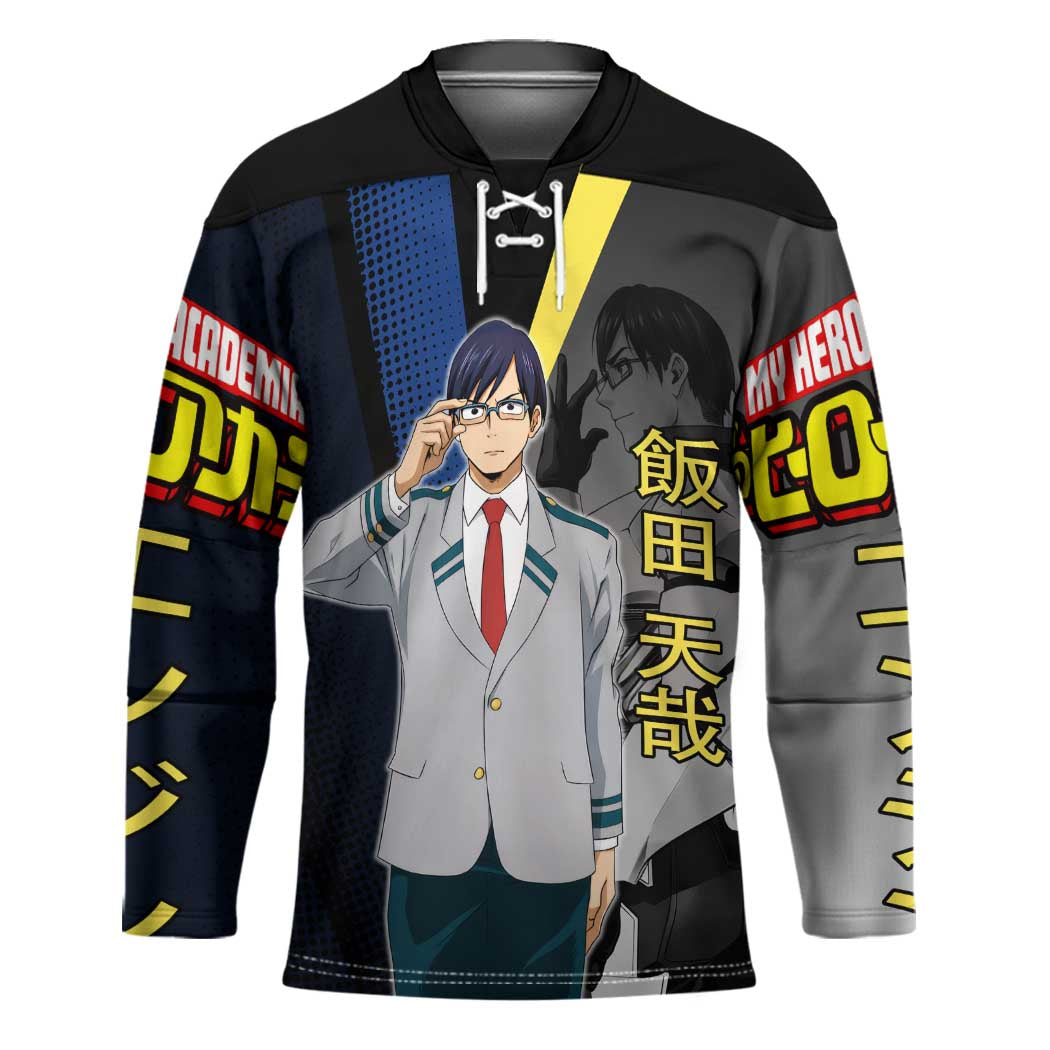 Tenya Iida Engine Hero Hockey Jersey Japanese Comic Book Style