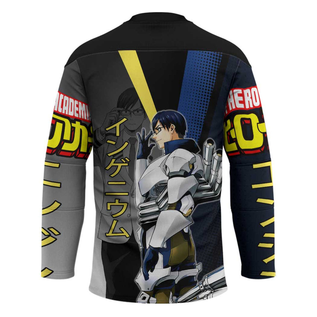 Tenya Iida Engine Hero Hockey Jersey Japanese Comic Book Style