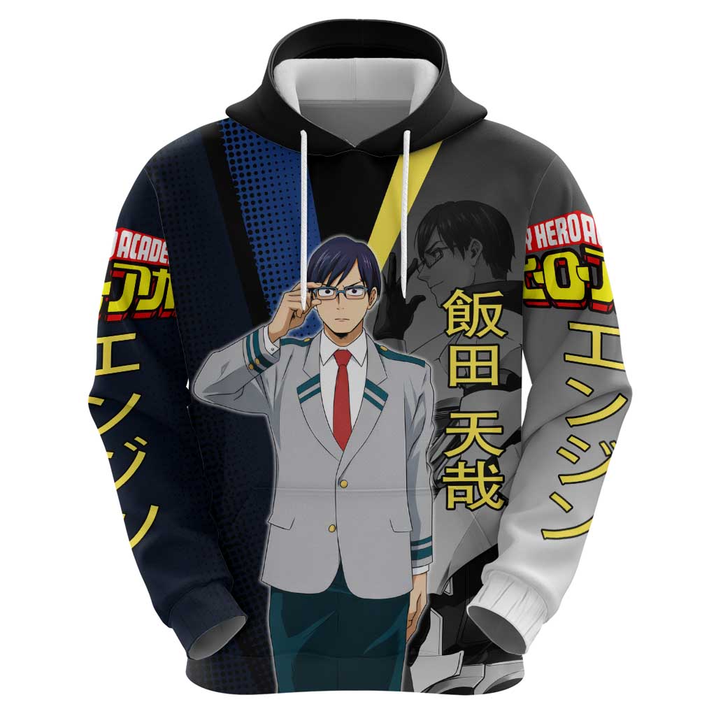 Tenya Iida Engine Hero Hoodie Japanese Comic Book Style