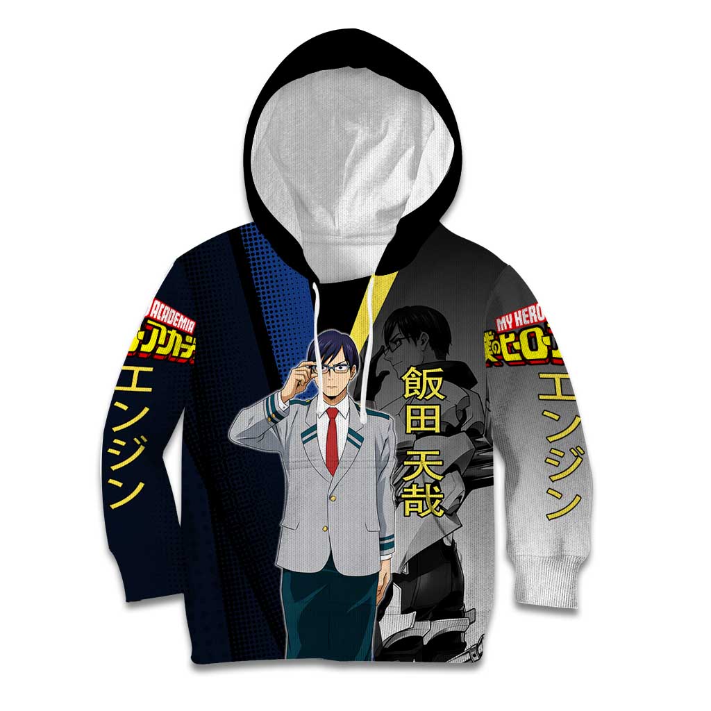 Tenya Iida Engine Hero Kid Hoodie Japanese Comic Book Style