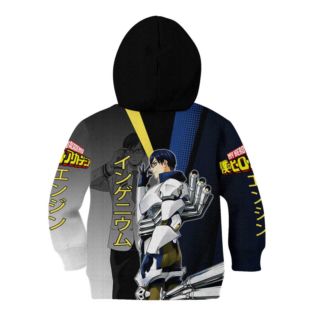 Tenya Iida Engine Hero Kid Hoodie Japanese Comic Book Style