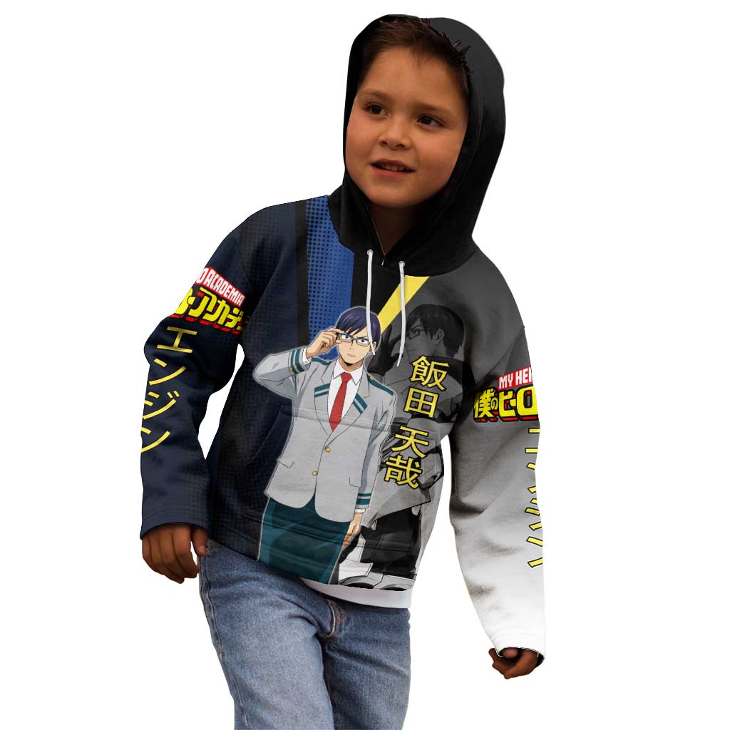 Tenya Iida Engine Hero Kid Hoodie Japanese Comic Book Style