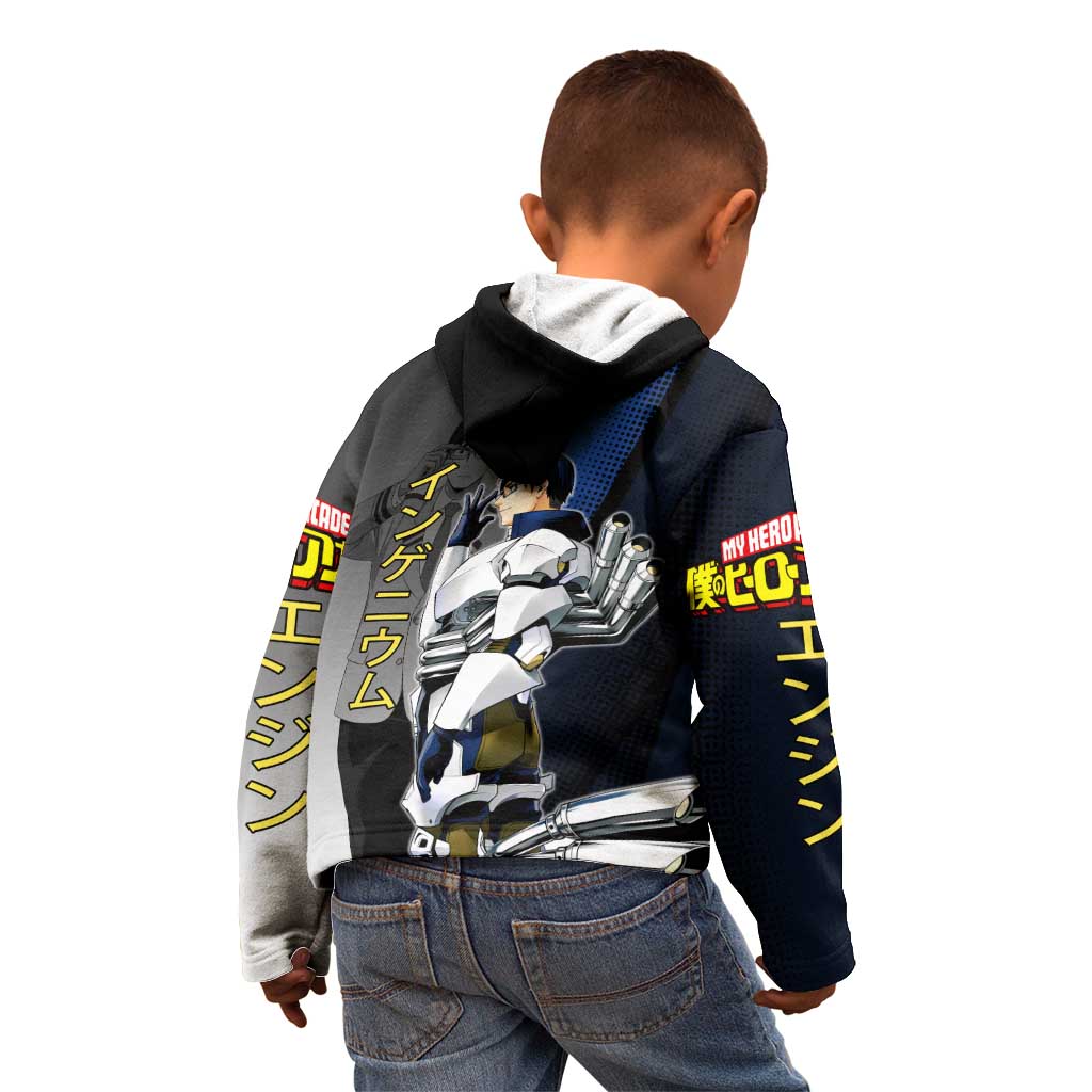 Tenya Iida Engine Hero Kid Hoodie Japanese Comic Book Style