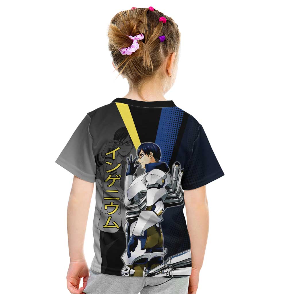 Tenya Iida Engine Hero Kid T Shirt Japanese Comic Book Style