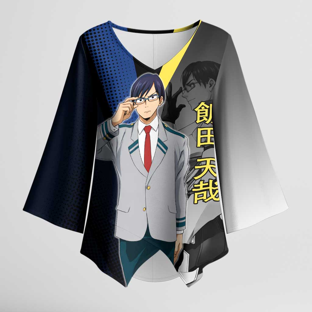 Tenya Iida Engine Hero Kimono Sleeve Blouse Japanese Comic Book Style
