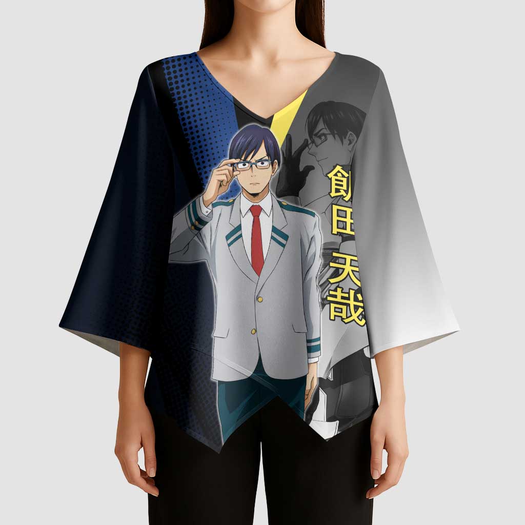 Tenya Iida Engine Hero Kimono Sleeve Blouse Japanese Comic Book Style