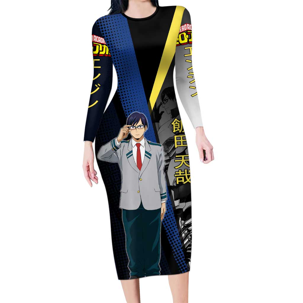 Tenya Iida Engine Hero Long Sleeve Bodycon Dress Japanese Comic Book Style