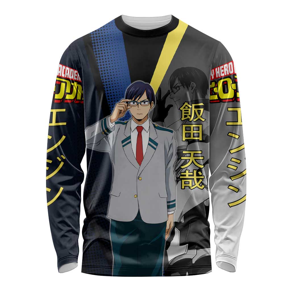 Tenya Iida Engine Hero Long Sleeve Shirt Japanese Comic Book Style