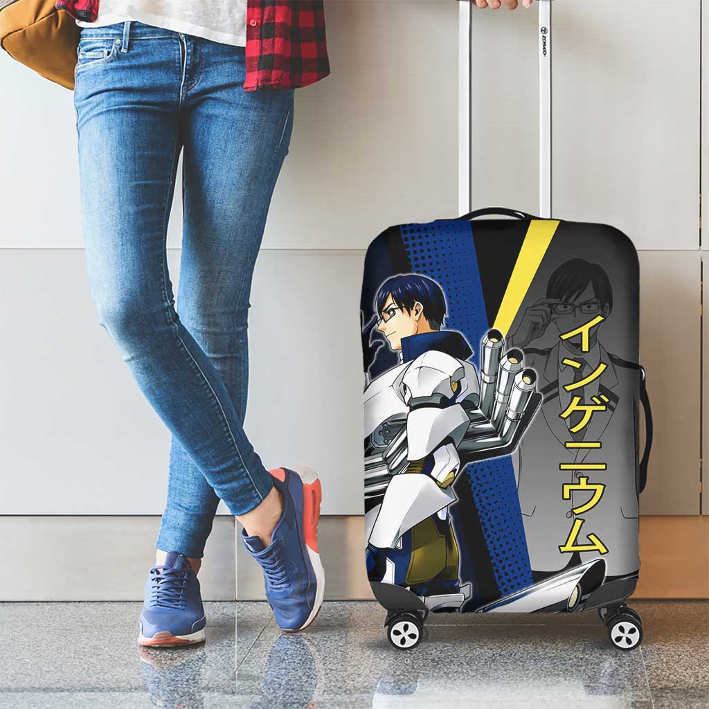 Tenya Iida Engine Hero Luggage Cover Japanese Comic Book Style
