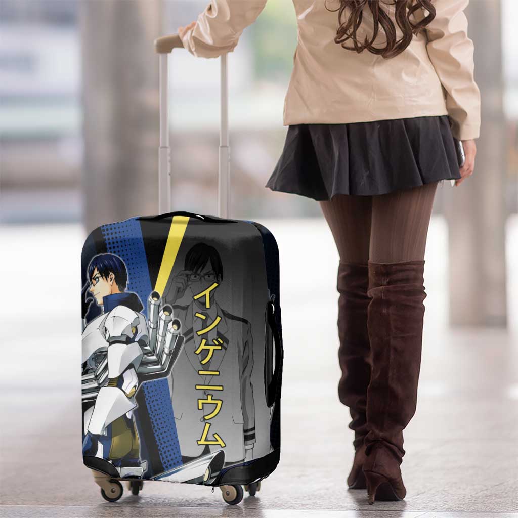Tenya Iida Engine Hero Luggage Cover Japanese Comic Book Style