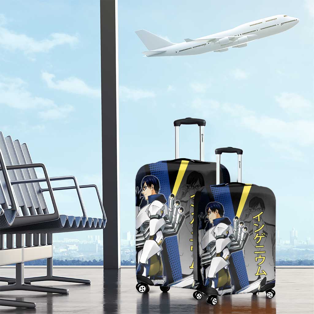 Tenya Iida Engine Hero Luggage Cover Japanese Comic Book Style