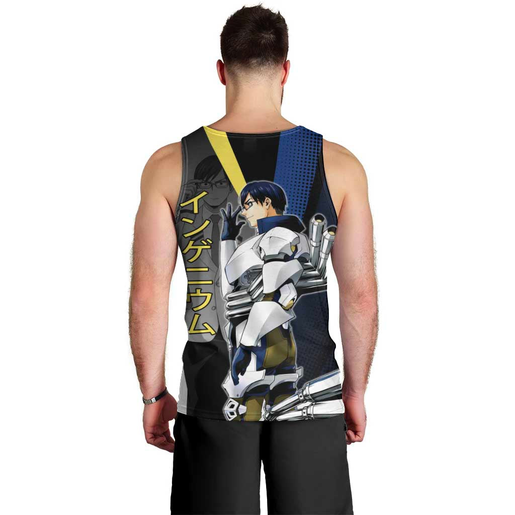 Tenya Iida Engine Hero Men Tank Top Japanese Comic Book Style