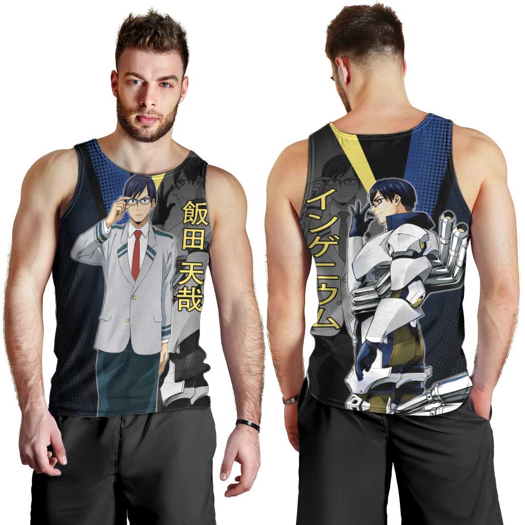 Tenya Iida Engine Hero Men Tank Top Japanese Comic Book Style
