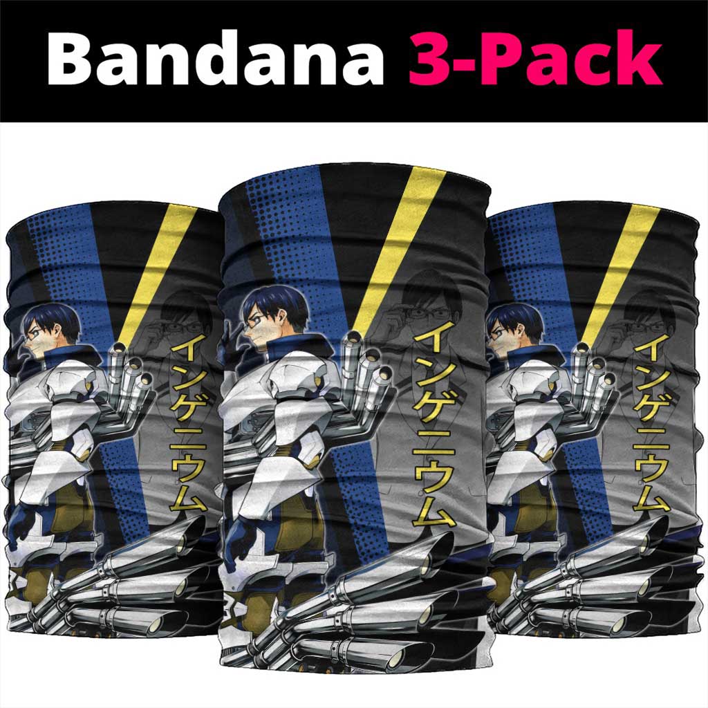 Tenya Iida Engine Hero Neck Gaiter Japanese Comic Book Style