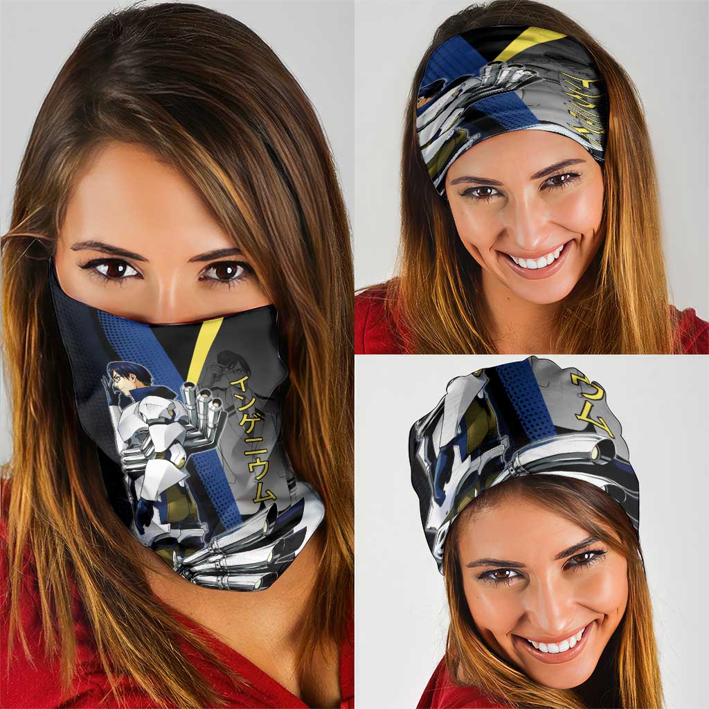 Tenya Iida Engine Hero Neck Gaiter Japanese Comic Book Style