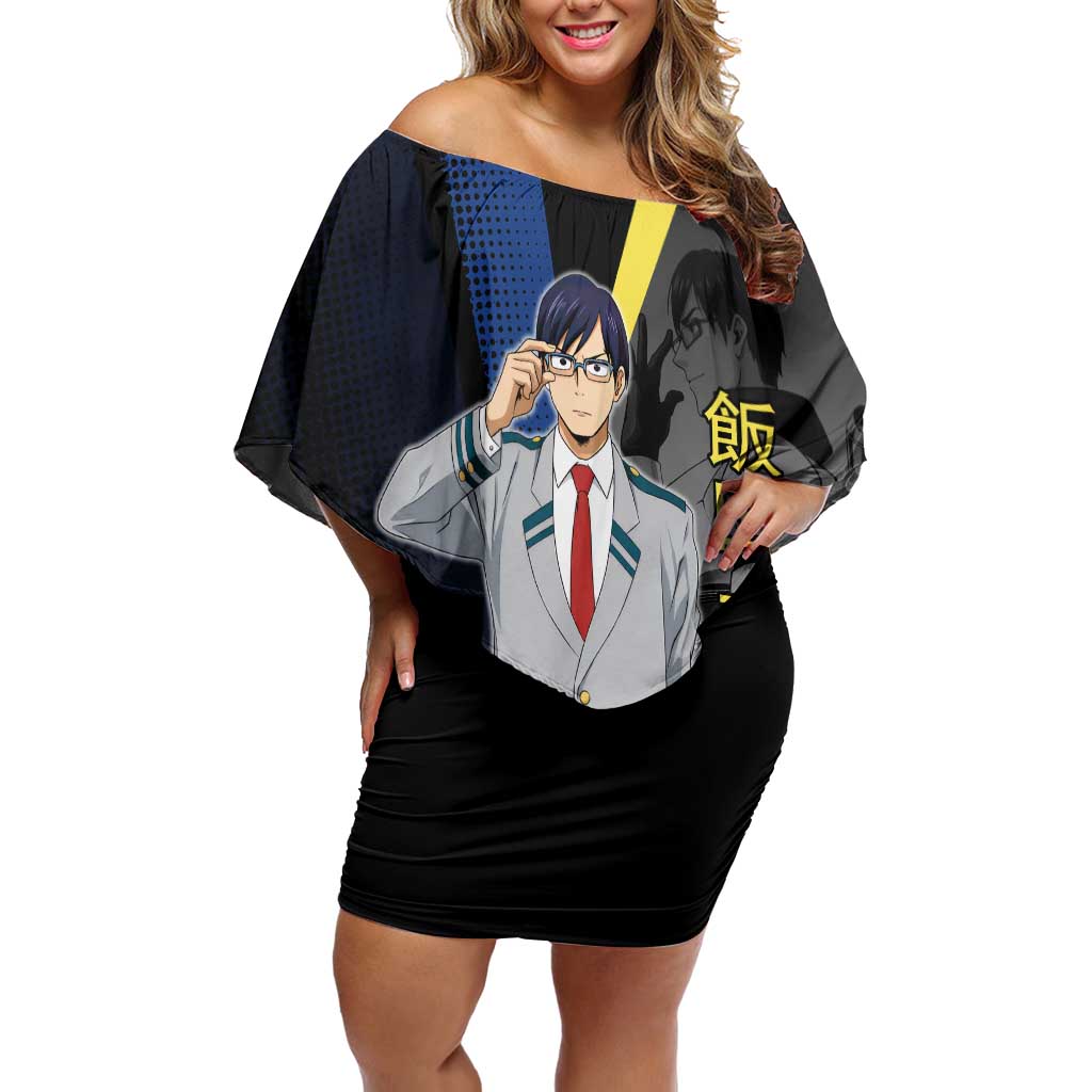 Tenya Iida Engine Hero Off Shoulder Short Dress Japanese Comic Book Style