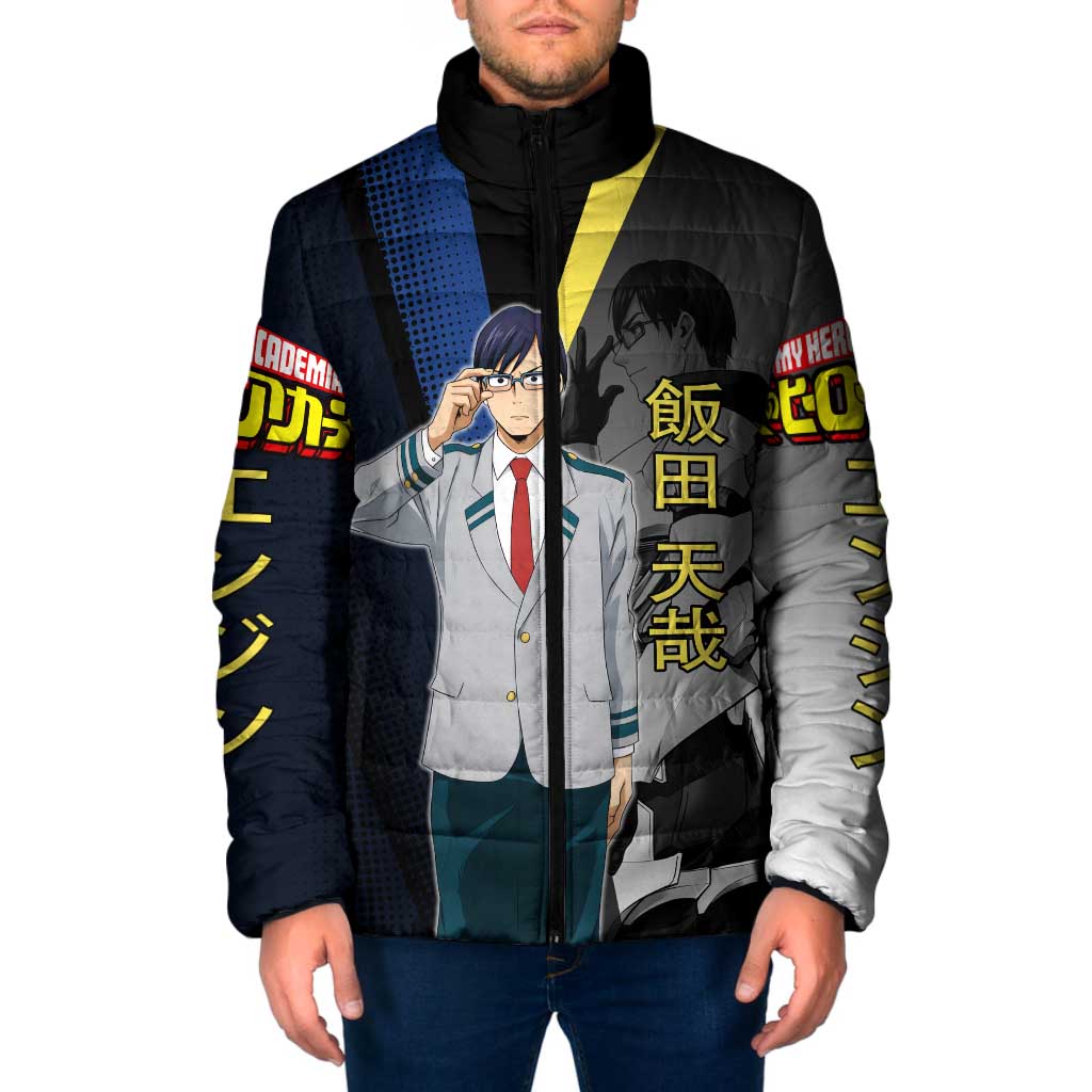 Tenya Iida Engine Hero Padded Jacket Japanese Comic Book Style