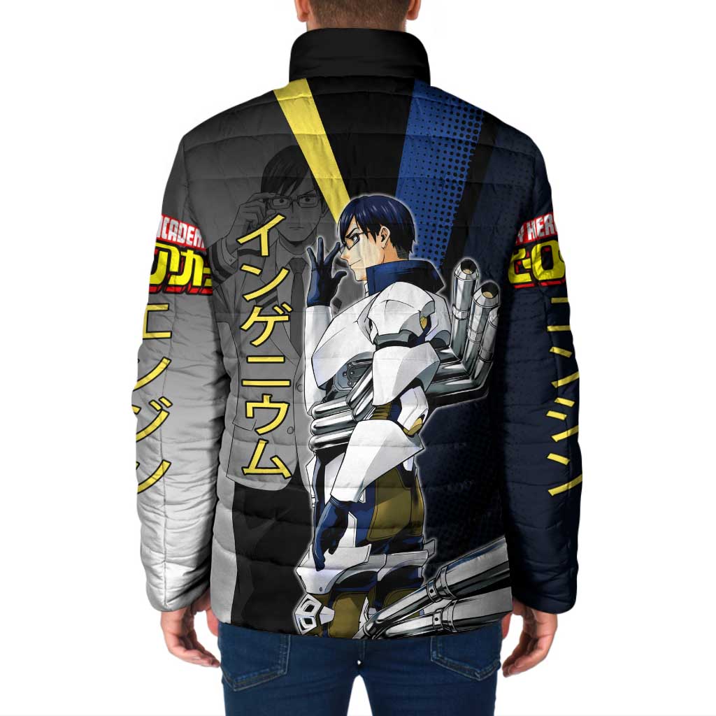 Tenya Iida Engine Hero Padded Jacket Japanese Comic Book Style