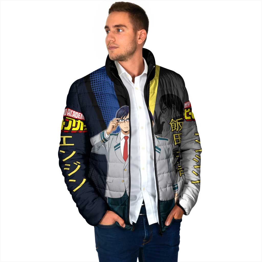 Tenya Iida Engine Hero Padded Jacket Japanese Comic Book Style