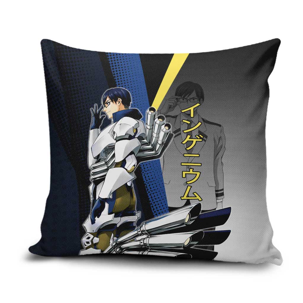 Tenya Iida Engine Hero Pillow Cover Japanese Comic Book Style