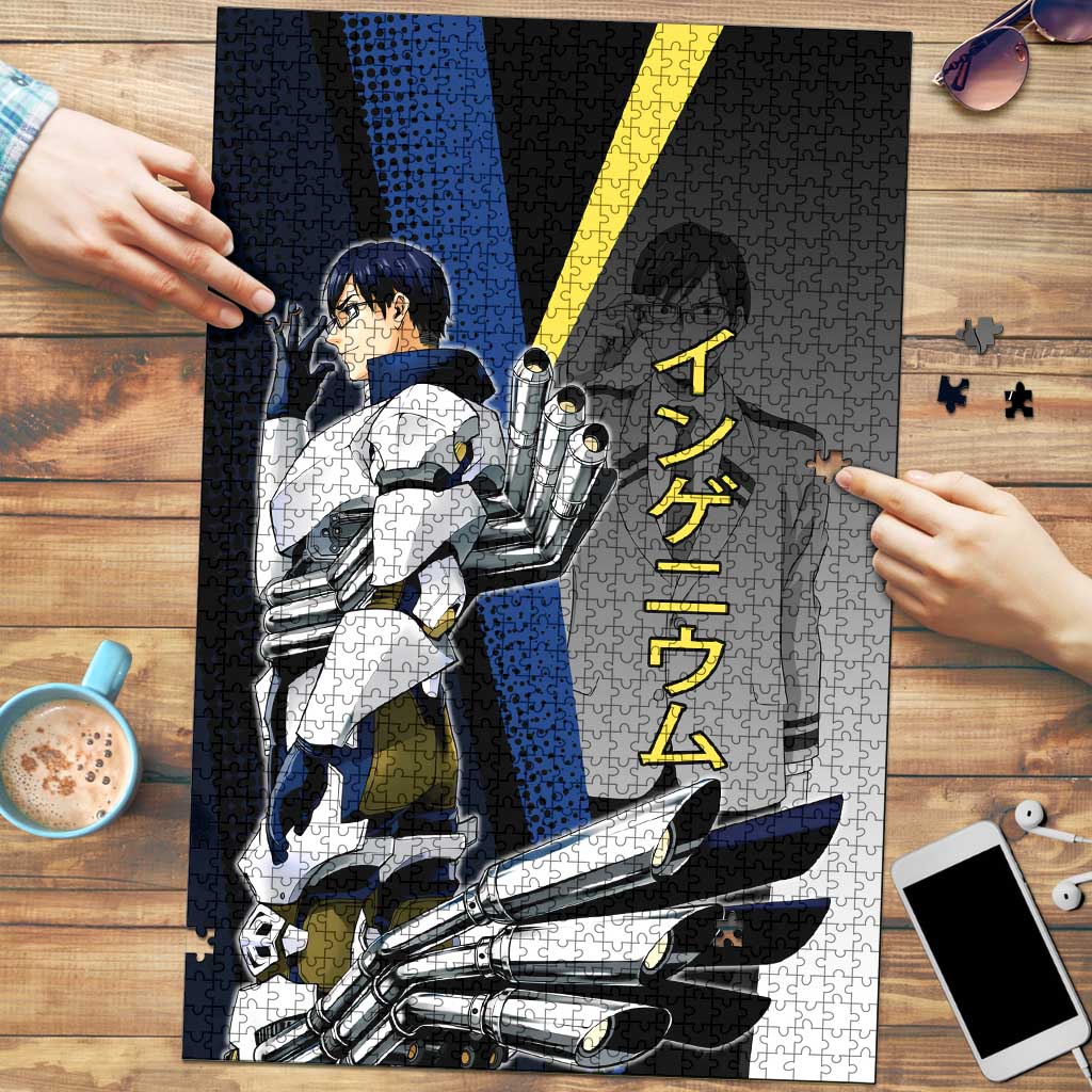 Tenya Iida Engine Hero Puzzle Japanese Comic Book Style
